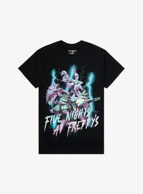 Five Nights At Freddy's: Security Breach Glow-In-The-Dark Lightning T-Shirt