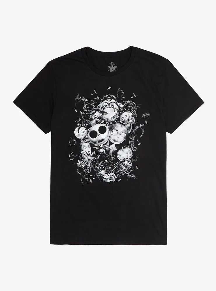 The Nightmare Before Christmas Group Sketch T-Shirt