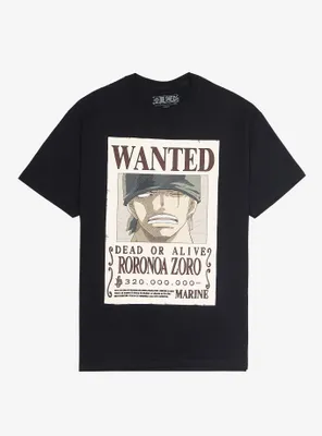 One Piece Zoro Wanted Poster T-Shirt