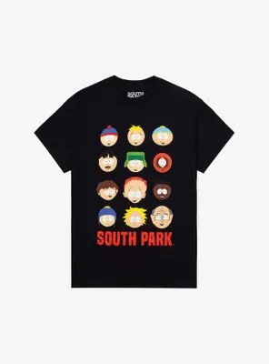South Park Faces Grid T-Shirt