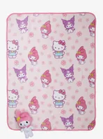 Hello Kitty And Friends Plush & Throw Blanket Set