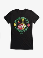 Mighty Morphin Power Rangers Some Bunny Loves You Girls T-Shirt