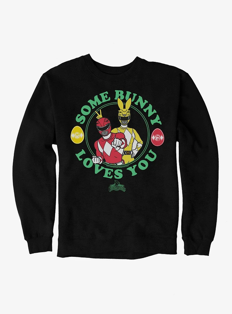 Mighty Morphin Power Rangers Some Bunny Loves You Sweatshirt
