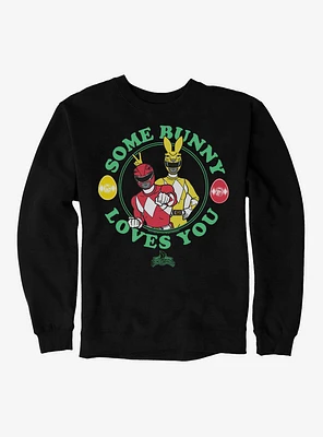 Mighty Morphin Power Rangers Some Bunny Loves You Sweatshirt