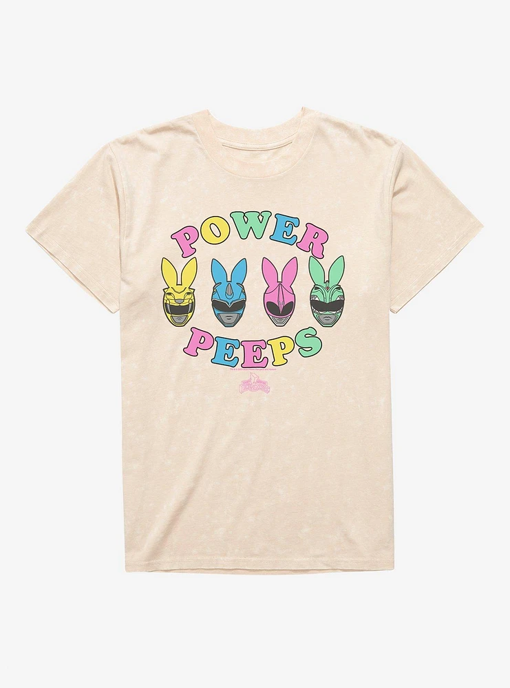 Mighty Morphin Power Rangers Peeps Mineral Wash T-Shirt