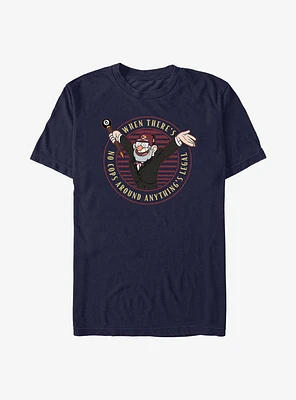 Disney Gravity Falls Stan When There's No Cops Around Anything's Legal T-Shirt