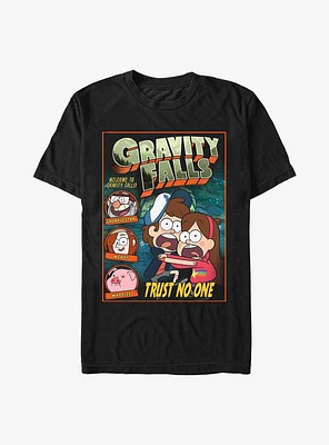 Disney Gravity Falls Trust No One Comic Cover T-Shirt