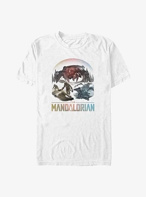 Star Wars the Mandalorian Living Waters Mines of Mandalore Big & Tall T-Shirt