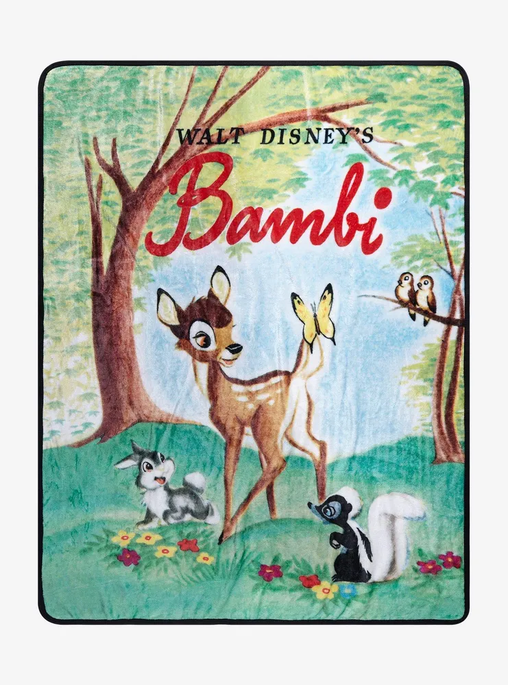 Disney Bambi Forest Friends Throw Blanket