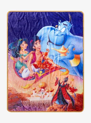 Disney Aladdin Movie Poster Throw Blanket