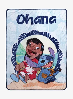 Disney Lilo & Stitch Ohana Throw Blanket