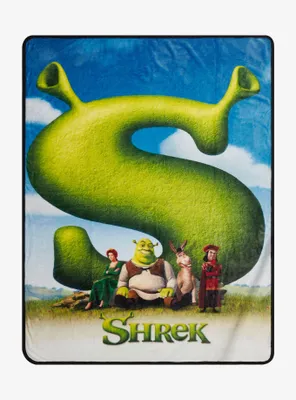 Shrek Film Poster Throw Blanket