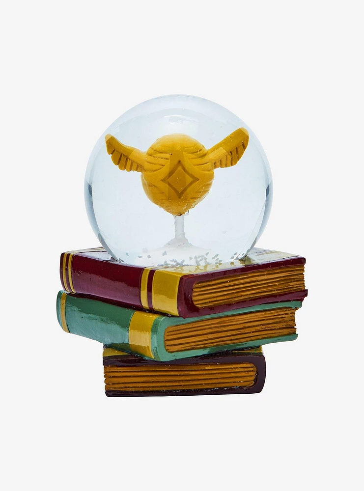 Harry Potter Book Stack Golden Snitch Mini Snow Globe