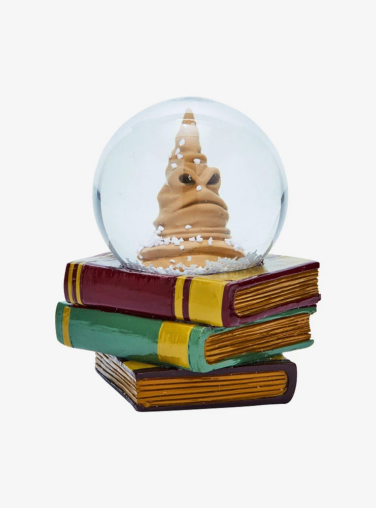 Harry Potter Book Stack Sorting Hat Mini Snow Globe