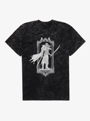 Dungeons & Dragons Drizzt Heroes Stand Mineral Wash T-Shirt
