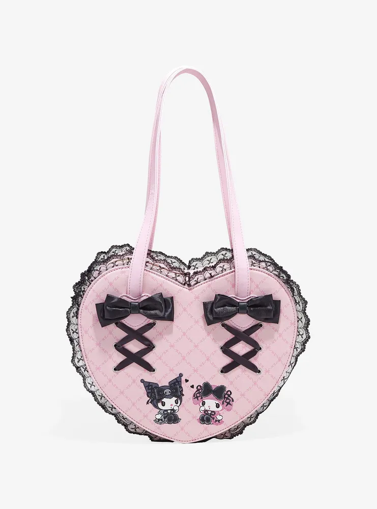 Hot Topic Her Universe My Melody X Kuromi Lolita Figural Heart Bag