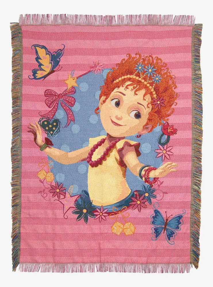 Fancy Nancy Mademoiselle Woven Tapestry Throw Blanket