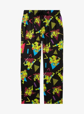 Teenage Mutant Ninja Turtles Retro Portraits Allover Print Sleep Pants - BoxLunch Exclusive