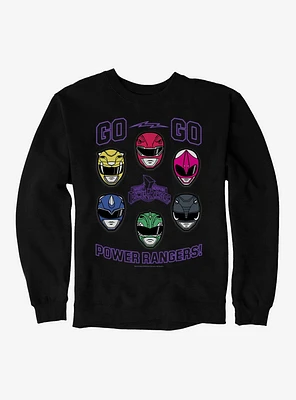 Mighty Morphin Power Rangers Go Helmets Sweatshirt