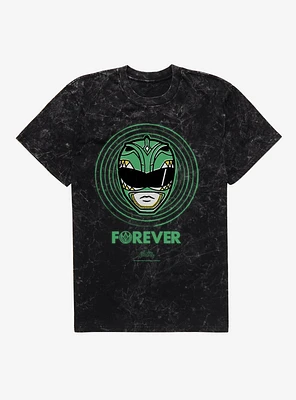 Mighty Morphin Power Rangers Green Ranger Forever Mineral Wash T-Shirt