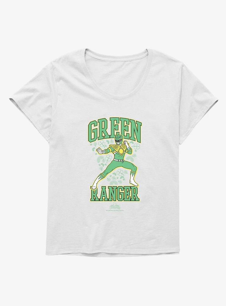 Mighty Morphin Power Rangers Green Ranger Clover Girls T-Shirt Plus