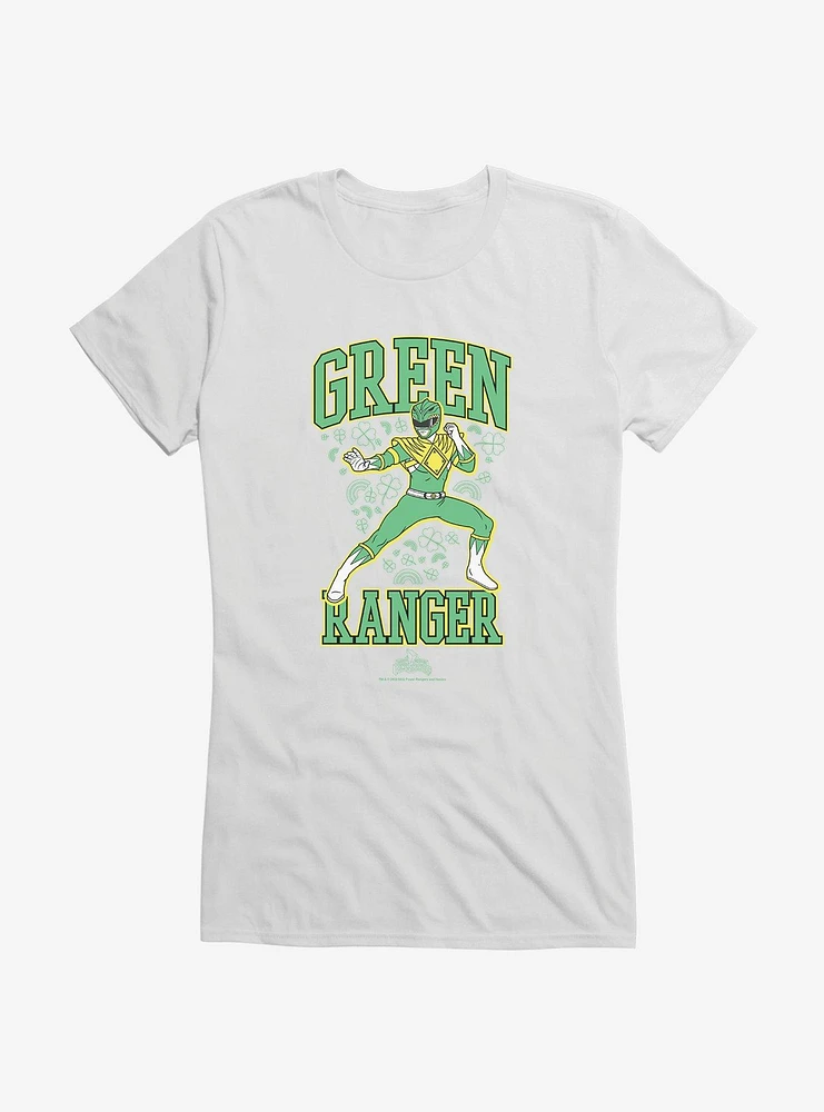 Mighty Morphin Power Rangers Green Ranger Clover Girls T-Shirt