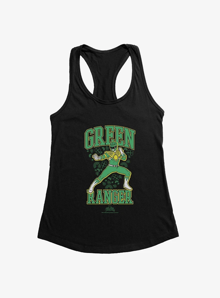 Mighty Morphin Power Rangers Green Ranger Clover Girls Tank