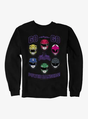 Mighty Morphin Power Rangers Go Helmets Sweatshirt