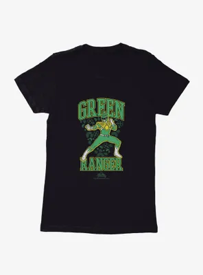 Mighty Morphin Power Rangers Green Ranger Clover Womens T-Shirt