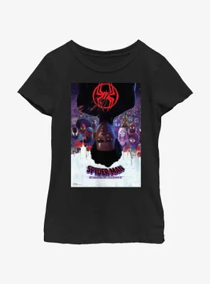Marvel Spider-Man: Across the Spider-Verse Miles Morales Poster Youth Girls T-Shirt