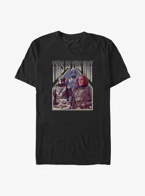 Star Wars The Mandalorian This Is Way Paz, Din Djarin, Bo-Katan Big & Tall T-Shirt