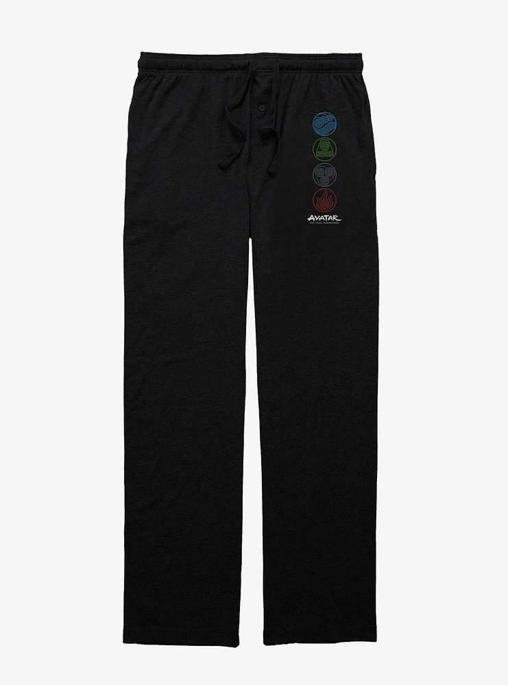 Avatar: The Last Airbender Four Elements Line Pajama Pants