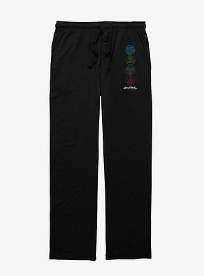 Avatar: The Last Airbender Four Elements Line Pajama Pants