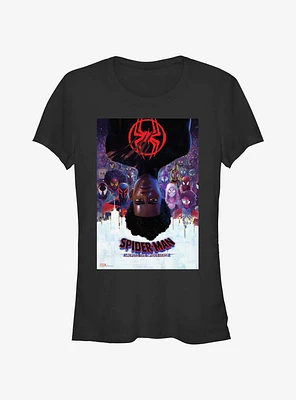 Marvel Spider-Man: Across the Spider-Verse Miles Morales Poster Girls T-Shirt