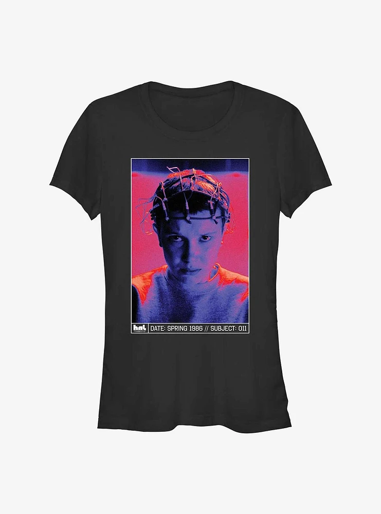 Stranger Things Subject 011 Experiment Poster Girls T-Shirt