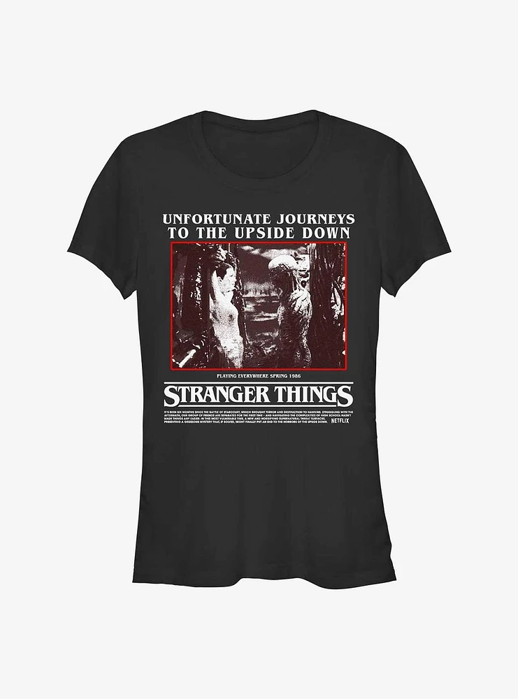 Stranger Things Unfortunate Journey Eleven and Vecna Girls T-Shirt