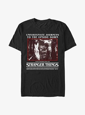 Stranger Things Unfortunate Journey Eleven and Vecna T-Shirt