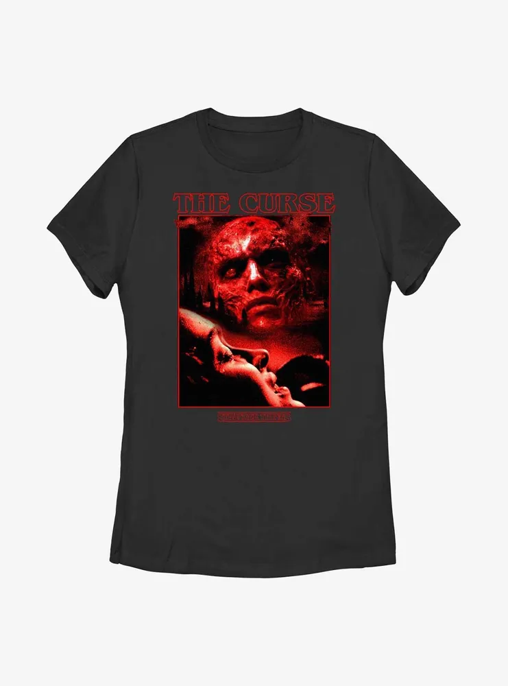 Stranger Things The Curse Poster Womens T-Shirt