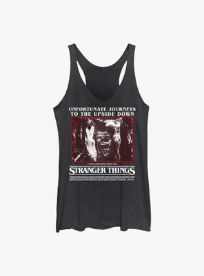 Stranger Things Unfortunate Journey Eleven and Vecna Womens Tank Top
