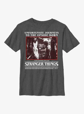 Stranger Things Unfortunate Journey Eleven and Vecna Youth T-Shirt
