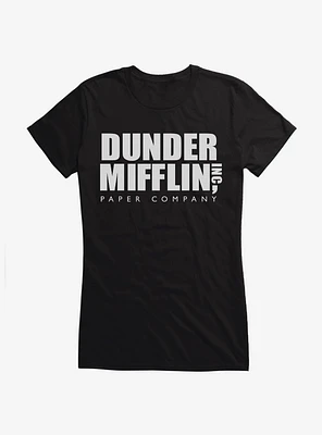 The Office Dunder Mifflin Logo Girls T-Shirt