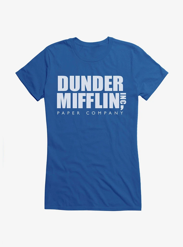 The Office Dunder Mifflin Logo Girls T-Shirt