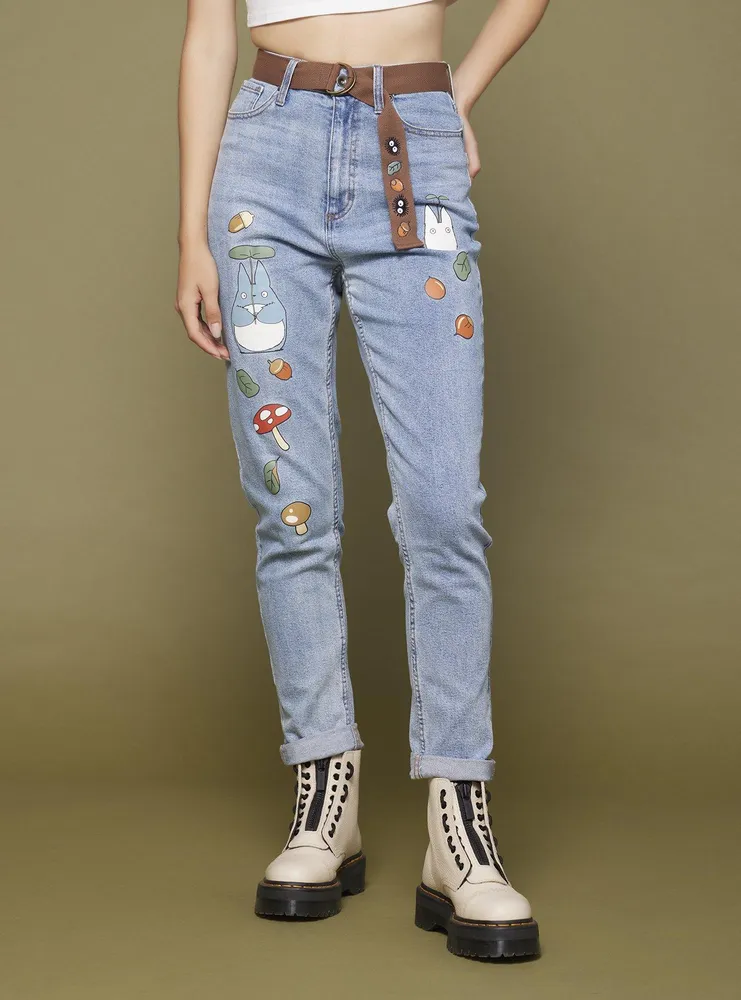 Her Universe Studio Ghibli My Neighbor Totoro Mom Jeans With Belt