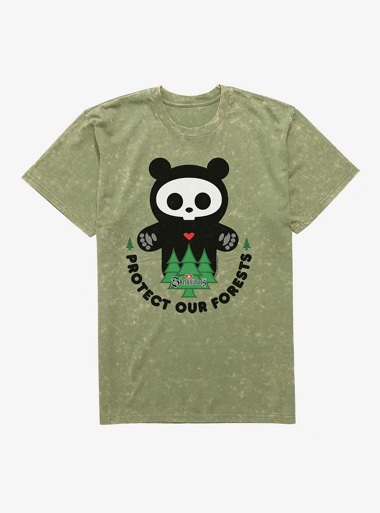 Skelanimals ChungKee Protect Our Forests Mineral Wash T-Shirt