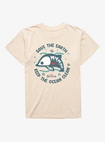 Skelanimals Dolphie Keep The Ocean Clean Mineral Wash T-Shirt