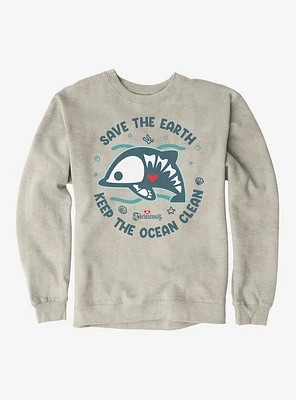 Skelanimals Dolphie Keep The Ocean Clean Sweatshirt