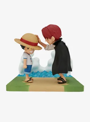 Banpresto One Piece World Collectible Figure Log Stories Monkey D. Luffy & Shanks Figure