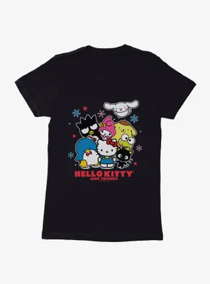 Hello Kitty and Friends Snowflakes Womens T-Shirt