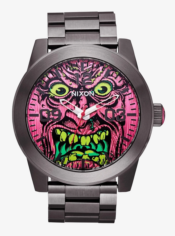 Nixon Santa Cruz Corporal Gunmetal x Pink x Roskopp Watch