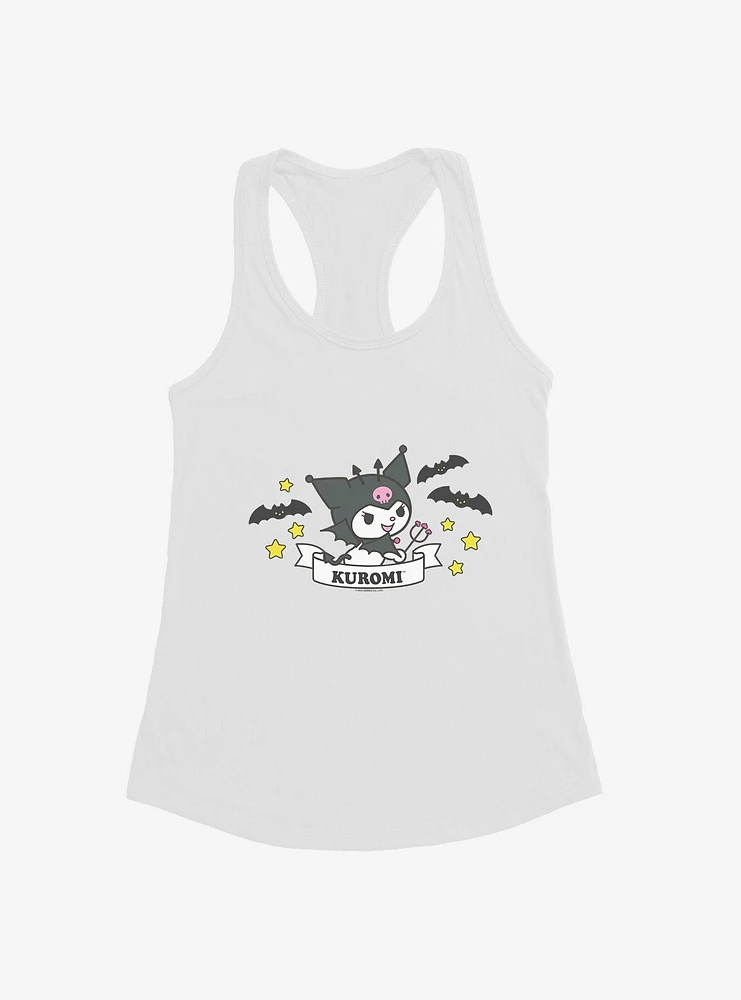 Kuromi Halloween Stars and Bats Girls Tank